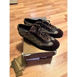 Gucci Men's low top brown sneaker Gucci size 9.5 US size 10.5